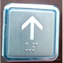 Botão quadrado de pressão do elevador / elevador, interruptor do botão de pressão do elevador (TNA-7)